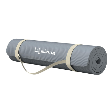 Lifelong LLYM92 Yoga mat for Women & Men EVA Material 4mm Grey Anti Slip