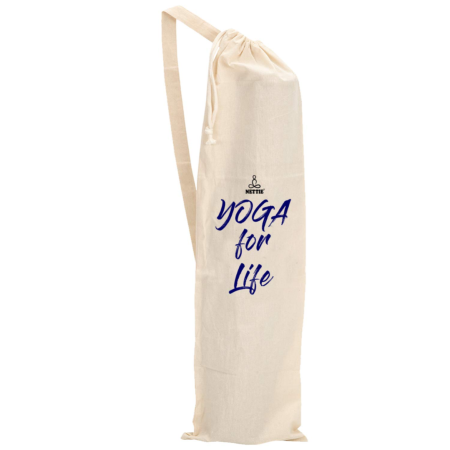 NETTIE Cotton Yoga Mat Carry Bag Big Size – Ivory